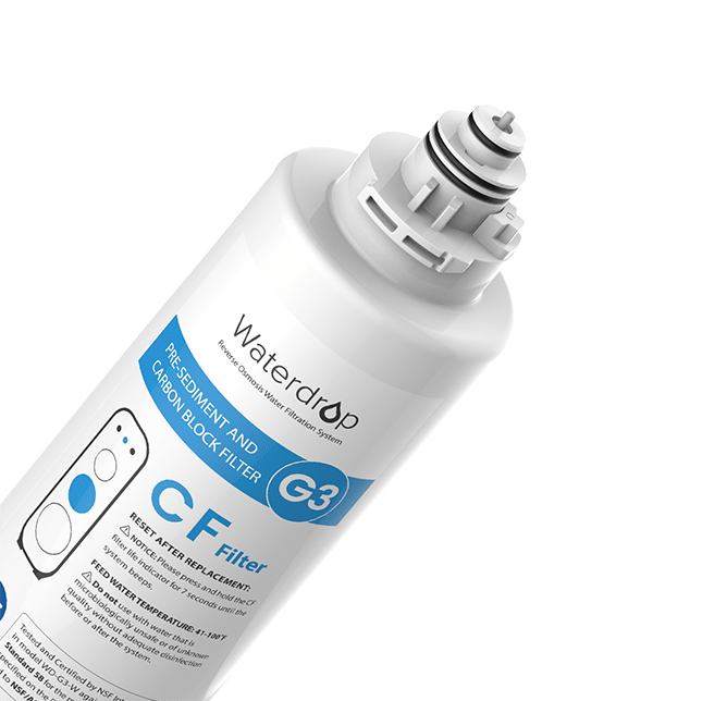 CF Filter for Waterdrop G3P800 & G3P600 & G3 Reverse Osmosis System