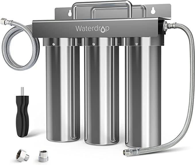 6-stage Under Sink Ultrafiltration Stainless Steel Water Filter System Waterdrop TST-UF