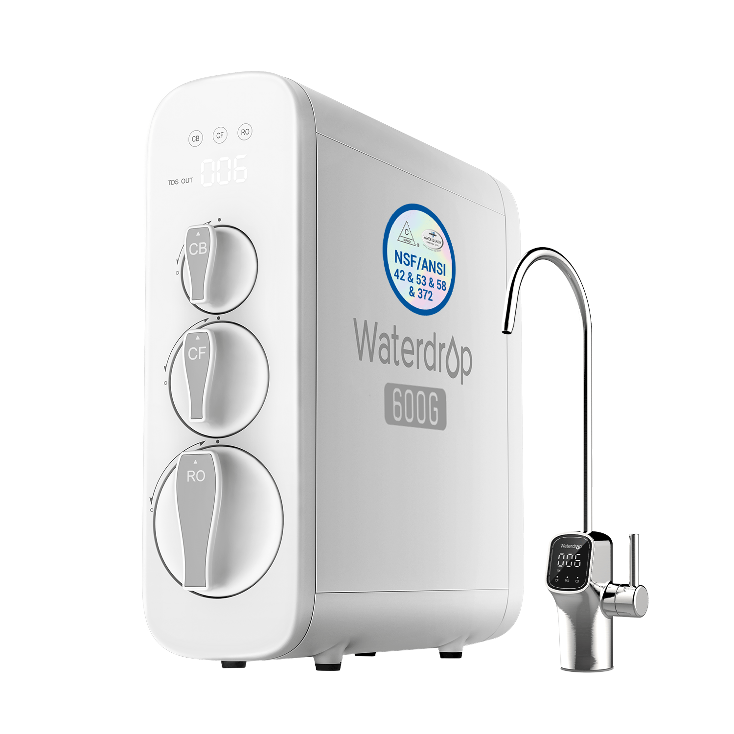 G3P600 Tankless Reverse Osmosis System - Waterdrop G3P600