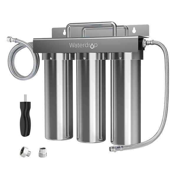 6-stage Under Sink Ultrafiltration Stainless Steel Water Filter System Waterdrop TST-UF