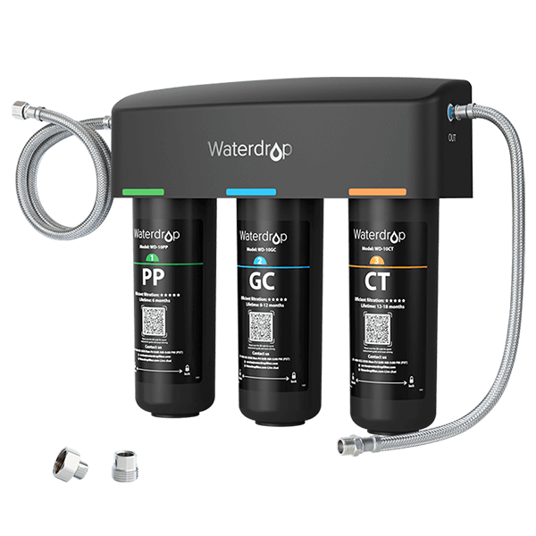 3-stage Under Counter Direct Connect Filtration System Waterdrop TSA